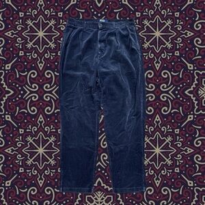 Vtg USA Polo RL Corduroy Pants Men's 35 x 34 Navy Cords